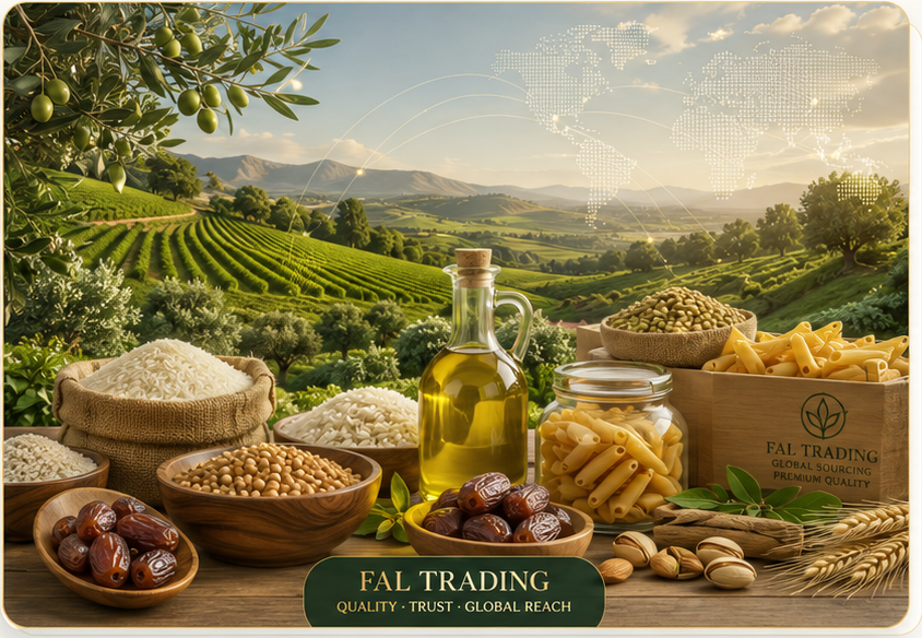 FAL Trading premium food products across a farm landscape